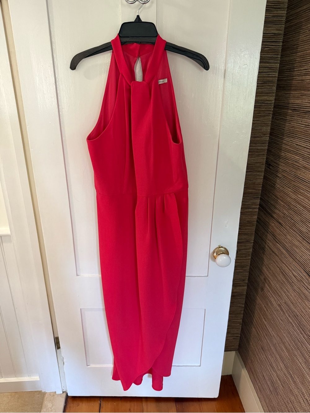 julia jordan Bright Red Halter Maxi Dress